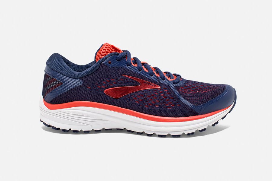 Brooks Herren Aduro 6 Laufschuhe Blau/Koralle/Weiß Sale 438-679284